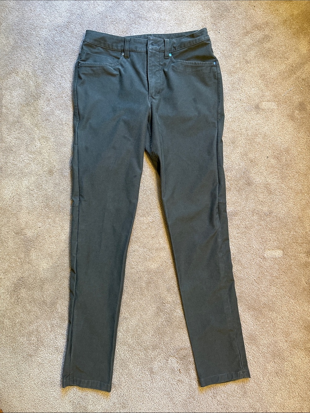 Lululemon Slim Straight Dark Green Pants (28x30)
